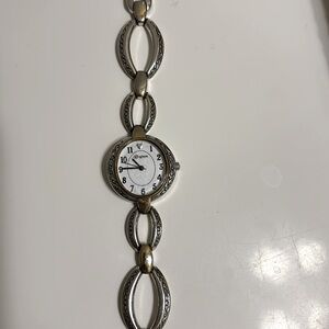 Brighton Alta two-tone metal watch. New battery.